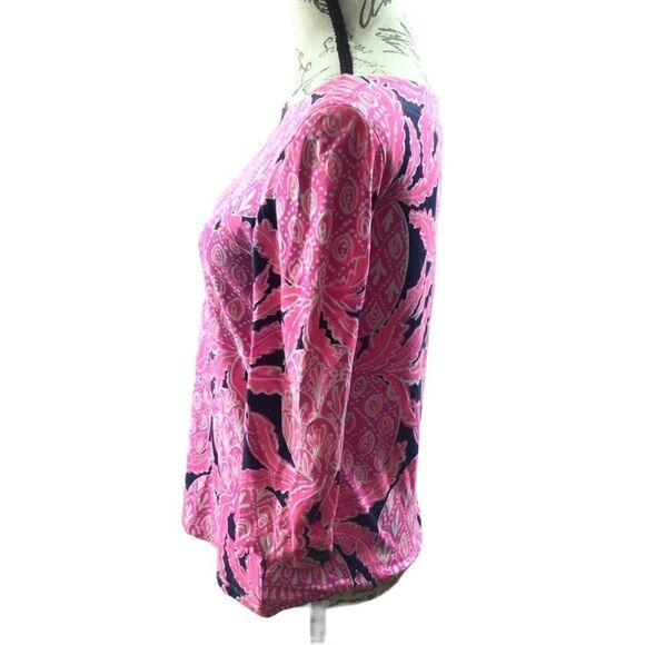 Lilly Pulitzer Waverly Top Coco Safari Pink Size Small‎ - Picture 2 of 9